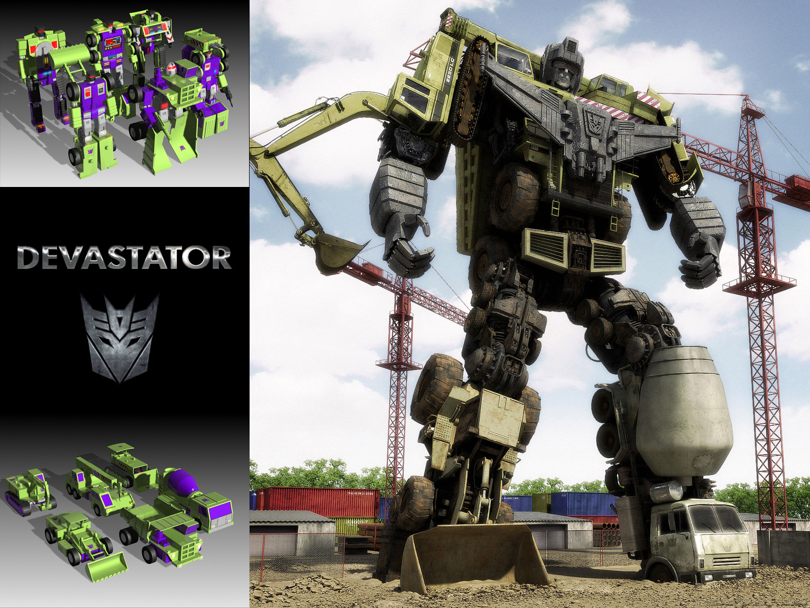 Transformers 3 - DEVASTATOR detailed concept in FULL, Detailed Fallen  Concepts